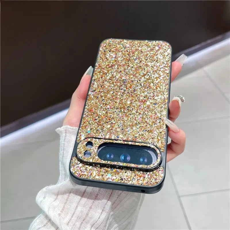 Fashion Elegant Glitter Bling Point Drill Phone Case For Google Pixel 10 9 Pro XL 8 7 6 A Pro Shockproof Buffer Protection Cover