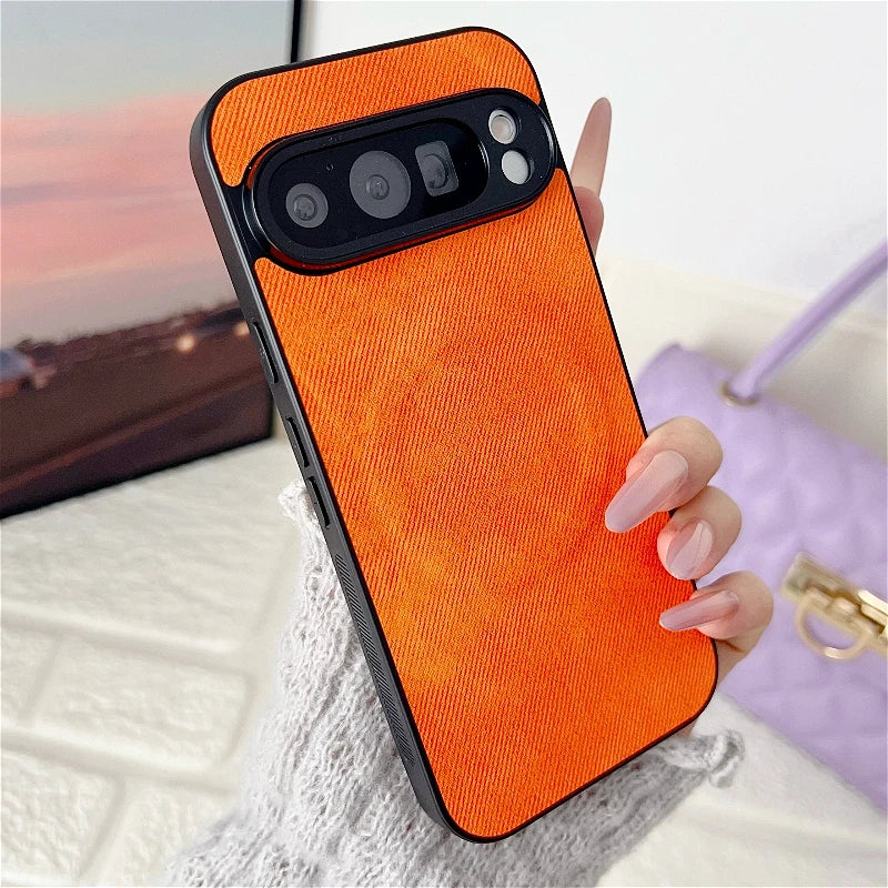 Luxury Magnetic Denim Case For Google Pixel 10 9a 9 ProXL 8 8a 7 7a 6 6a Pro 5G Lens Protection For Magsafe Shockproof Cover