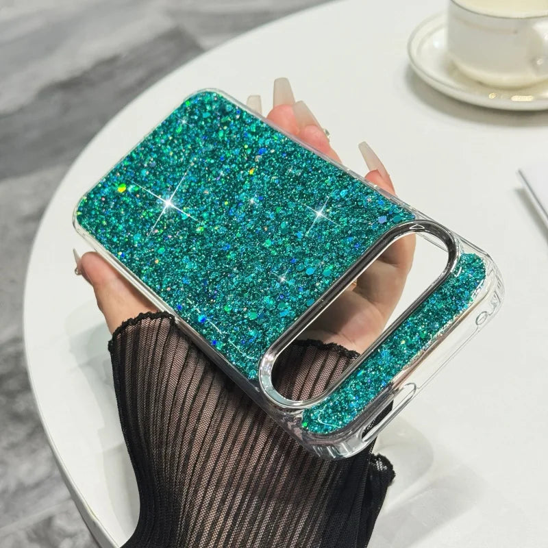 Luxury Sequins Laser Full Shiny Glitters Case For Google Pixel 10 9 8 Pro XL 9A 8A Shockproof Bling Crystal Clear Rubber Cover