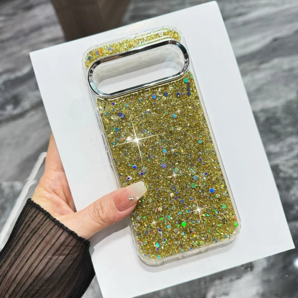 Light Luxury Crystal Bling Shining Skin-friendly Case For Google Pixel 10 9 Pro XL 9 8 A Pro Full-pack Anti-Drop Protector Cover
