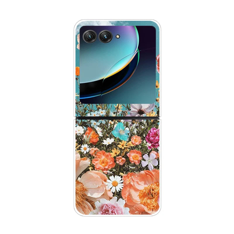 For Motorola Razr 50 Ultra Case Cute Transparent PC Hard Case Back Cover For Moto Razr 50 Ultra Phone Coque 50Ultra Plus Capa