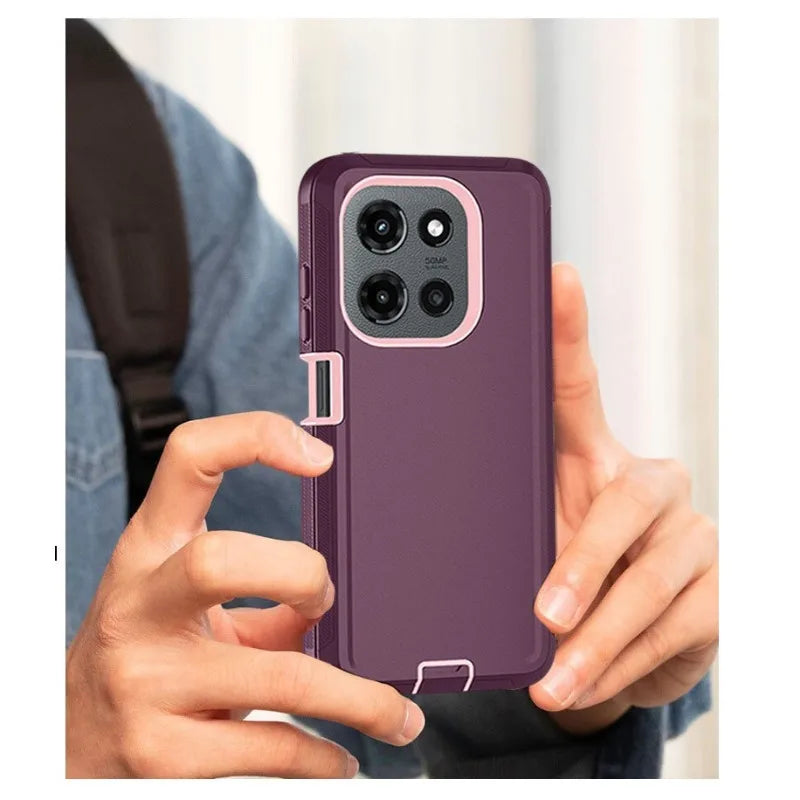 3-Layer Protection Case For Motorola G Edge Play Stylus Power 5G 2026 2025 2024 2023 Heavy Duty Hybrid Ott-Box Defender Cover