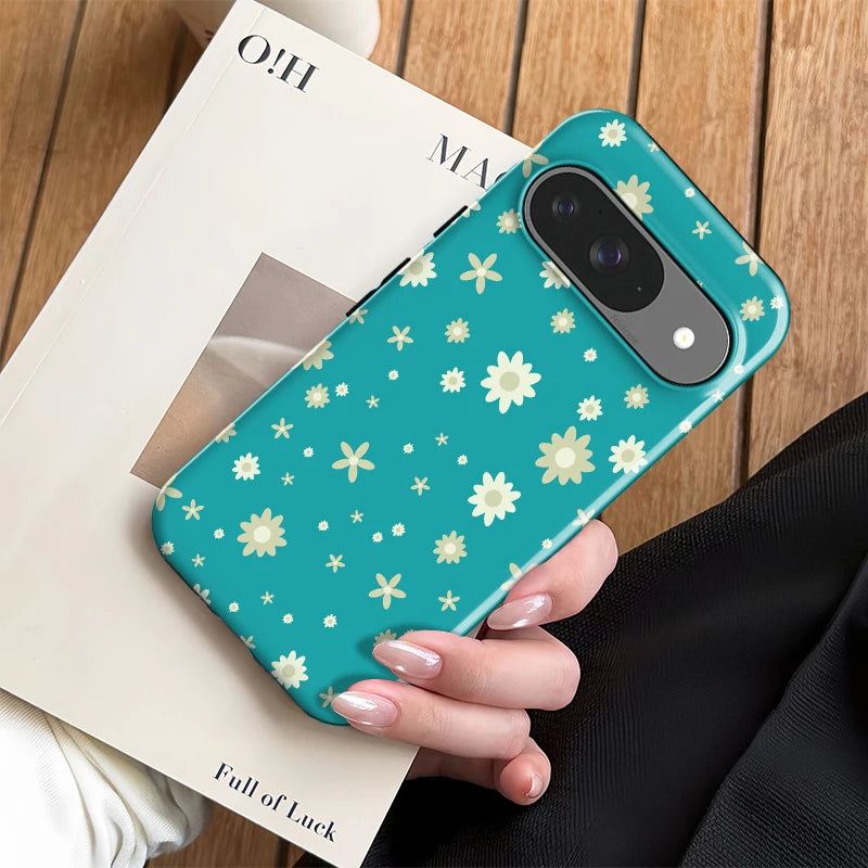 Fcicicase For Pixel 9 10 Pro Cute Little Flowers Print Phone Case For Google Pixel 10A 10 Pro XL 8A 7A 8 Matte Shockproof Cover