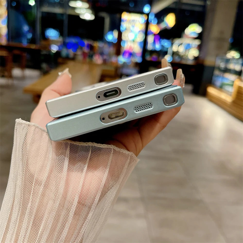 Luxury Matte Case For Samsung Galaxy S25 S24 S23 S22 S21 Plus FE Ultra Note 20 A55 A54 A53 A73 Shockproof AG Frosted Hard Cover