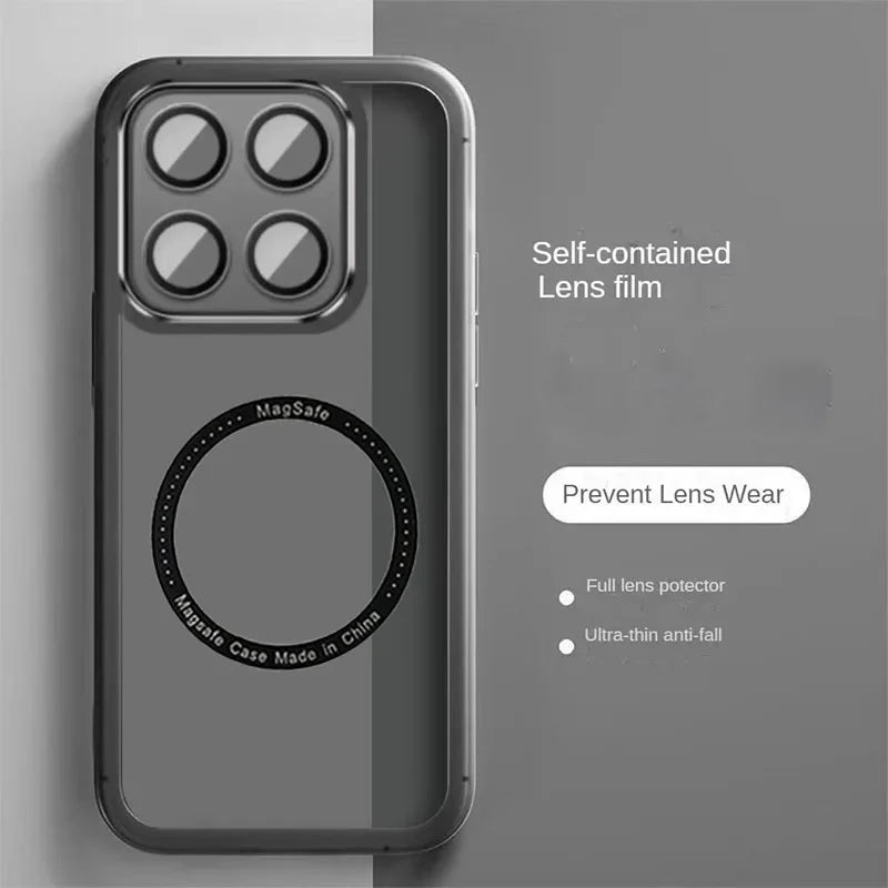 Luxury Transparent Magnetic Protect Case For MOTO G86 Power G56 G66J G66Y G85 G75 G45 G35 G15 G05 MagSafe TPU Protect Soft Cover
