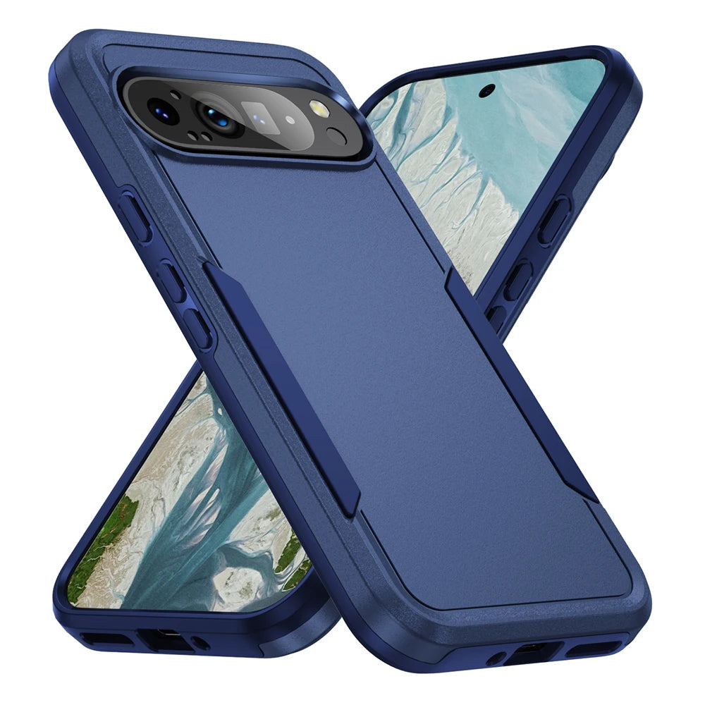Dual Layer Double Protection Back Cover For Google Pixel 8 7 9 Pro XL Case For Google Pixel 9A 8A 7A Military Grade Matte Cases