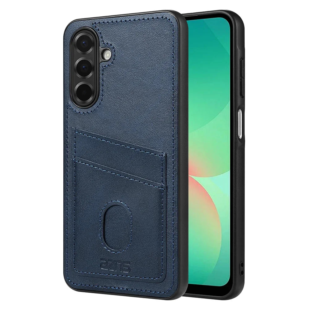 Retro Card Solt Leather Case for Samsung Galaxy A16 A26 A36 A56 A06 A55 A35 A15 A05S A25 A14 A34 A54 A13 A23 A33 A53 A73 Cover