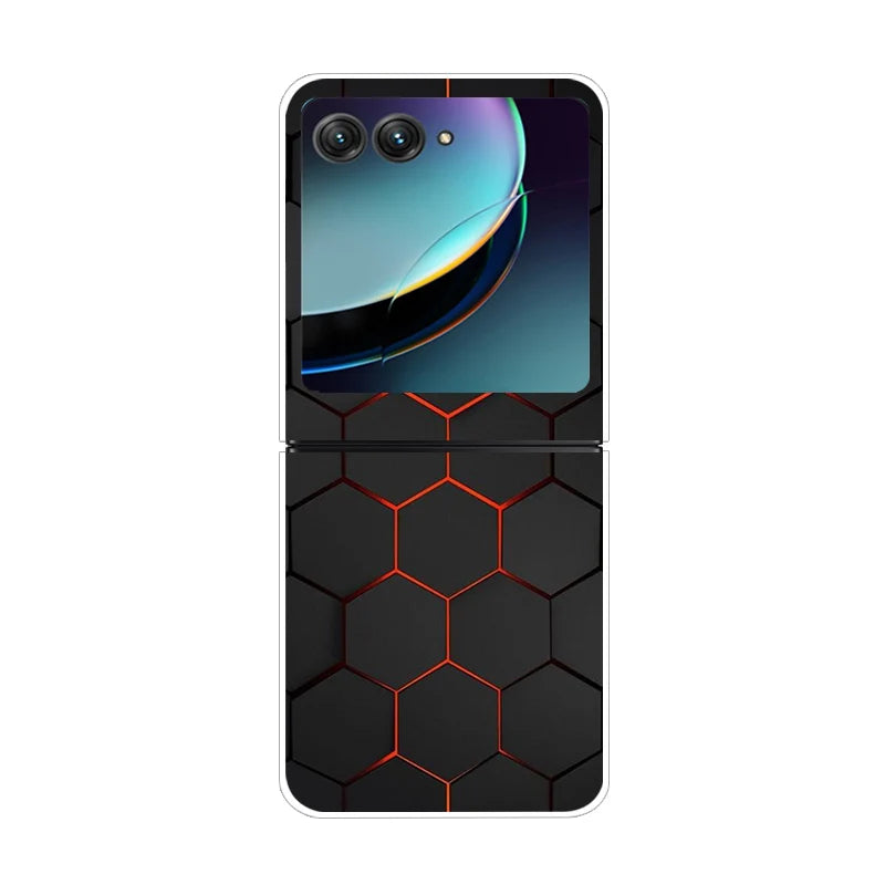 For Motorola Razr 50 Ultra Case Cute Transparent PC Hard Case Back Cover For Moto Razr 50 Ultra Phone Coque 50Ultra Plus Capa