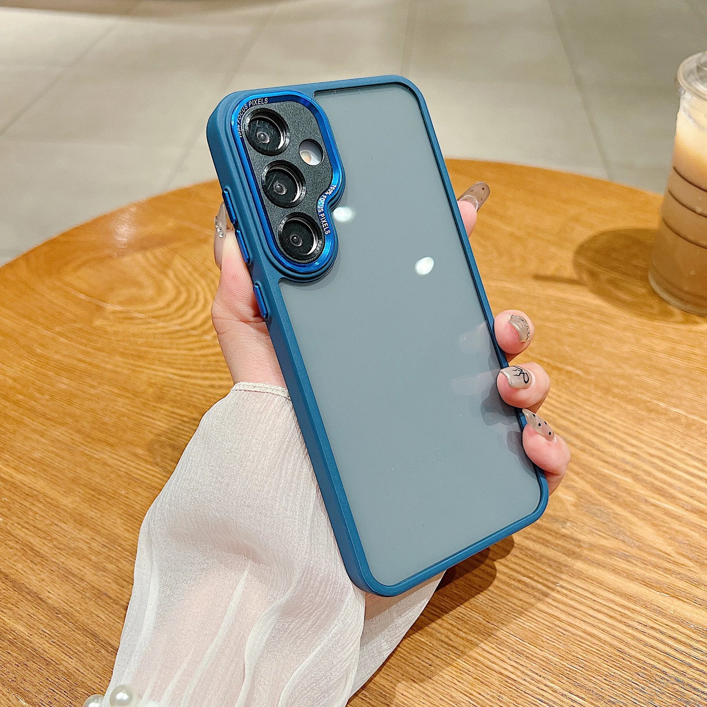 Transparent Acrylic Phone Case For Samsung Galaxy S25 S24 FE S23 Plus Ultra A55 A35 A16 A06 Metal Lens Protector Clear Cover