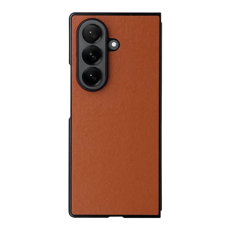 For Samsung Galaxy Z Fold 7 Lambskin Veneered Back Shell Pu For Galaxy Z Fold7 Fold 7 Phone Case