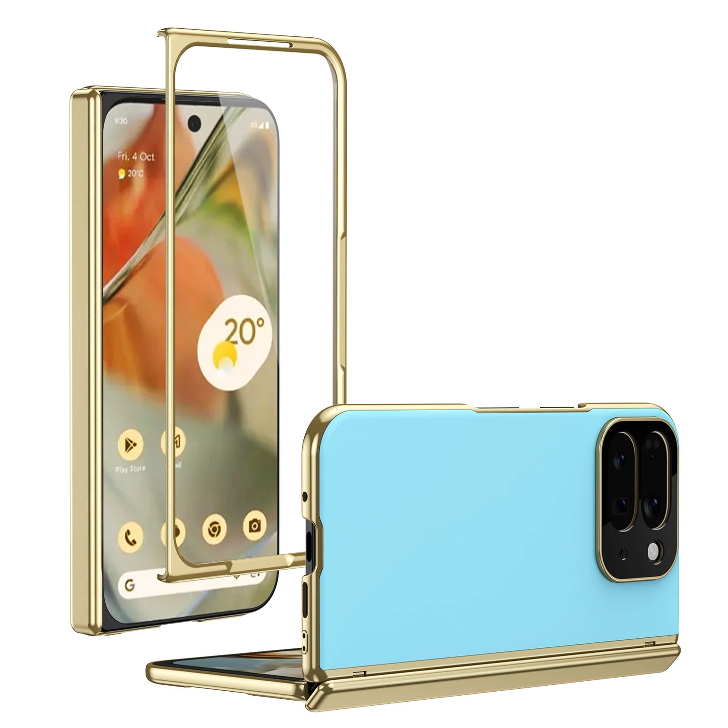 AG Matte Anti-Fingerprint Phone Case for Google Pixel 10 Pro Fold Hinge Lens Protection Shockproof Cover with Front Glass Film