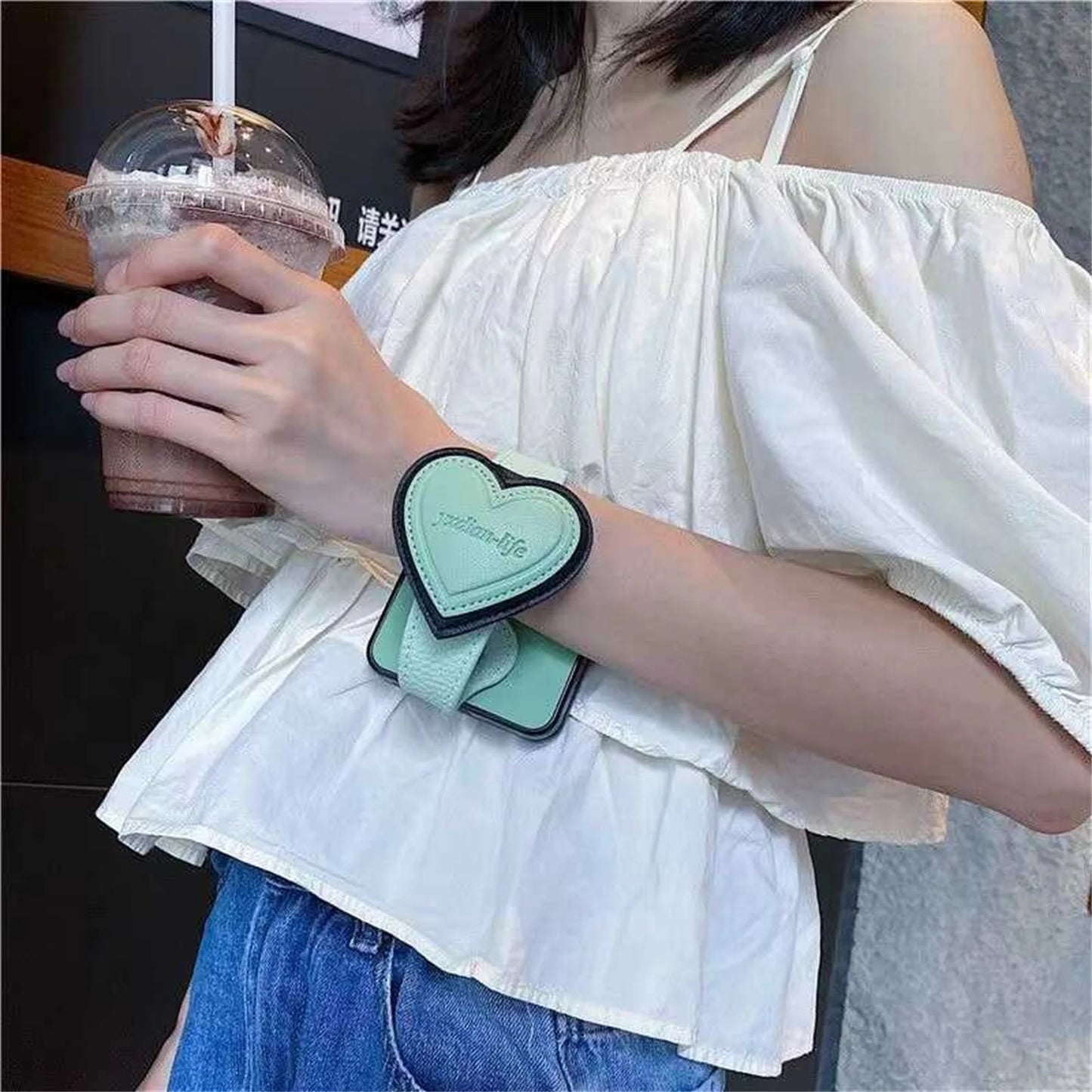 Luxurr Solid Color Case with Leather Love Heart Wrist Strap for for Motorola Razr 60 ultra 60 Pro Razr 60 Razr 50 50ultra Cover
