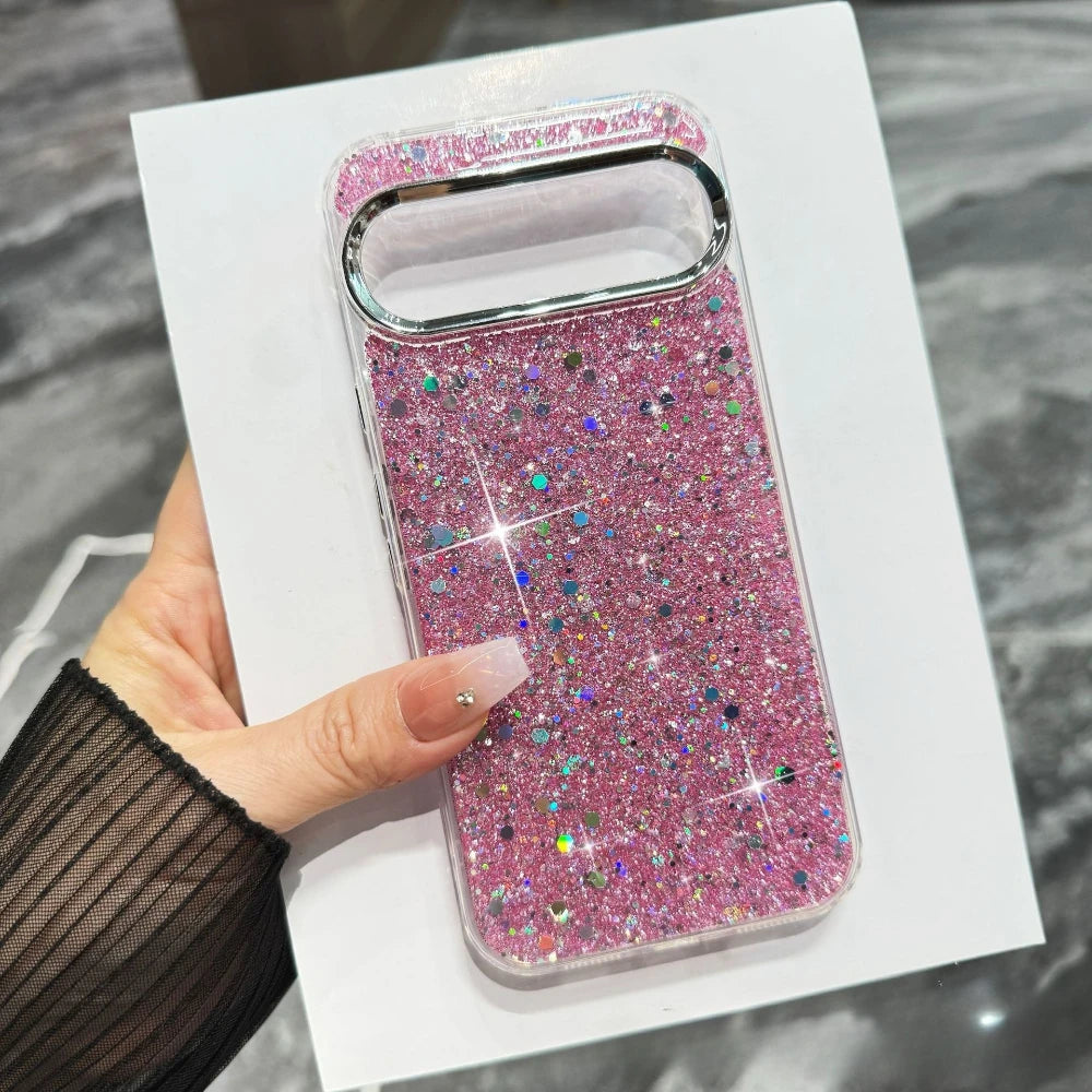 Light Luxury Crystal Bling Shining Skin-friendly Case For Google Pixel 10 9 Pro XL 9 8 A Pro Full-pack Anti-Drop Protector Cover