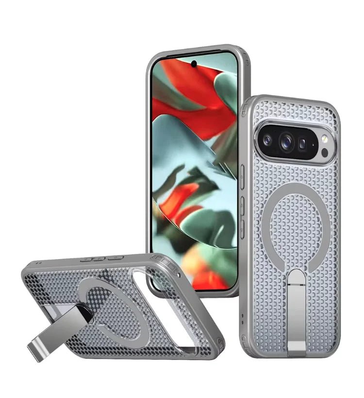 Honeycomb Cooling Stand Holder Magnetic Ring Case for Google Pixel10 Pro XL pixel 10 pro 10 9A 9 pro XL Armor Protective Cover