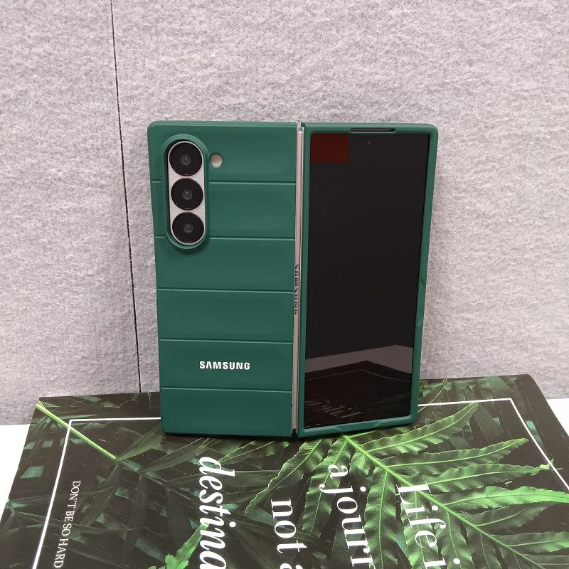 Skin Feel Phantom Shield Case For Samsung Galaxy Z Fold 7 6 5 4 3 Fold7 Fold6 2-piece Set Protective Shockproof Back Cover Funda