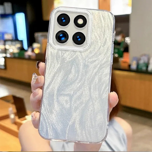 Luxury Laser Silver Gradient Case For Motorola Edge 60 Fusion Phone Case Motorola Edge 60 50 Pro Edge 60S 50 Ultra  Fusion Cover