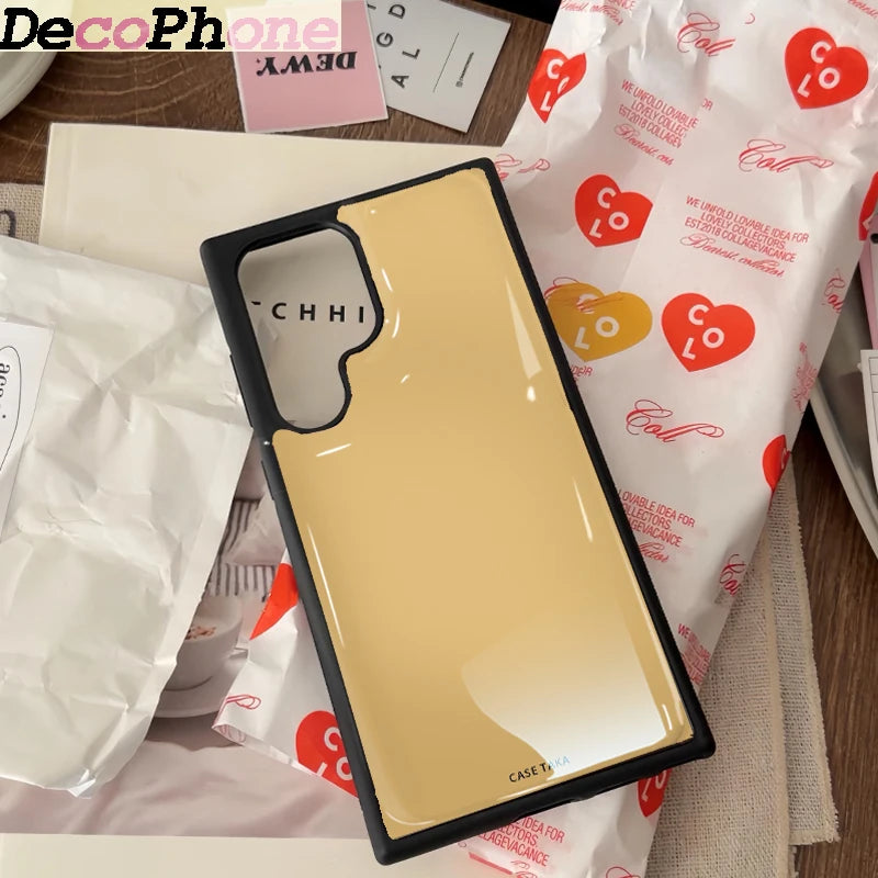ins Color gradient Epoxy Phone Case Anti-drop  FOR Samsung Galaxy 23/24/25/26 PLus FE ULTRA EDGE