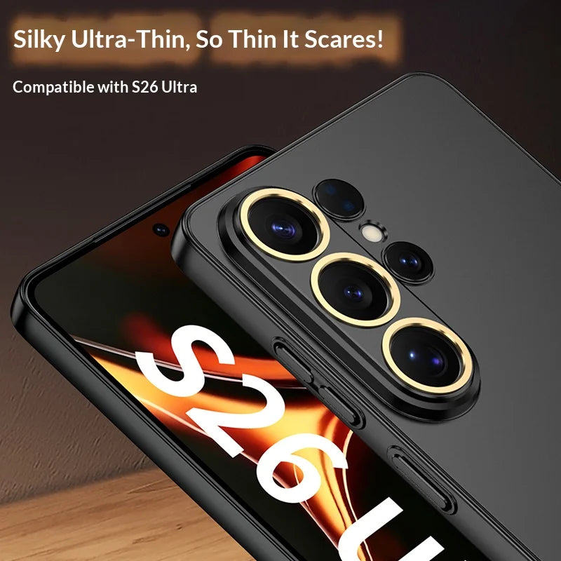 Ultra-thin Matte Business Transparent S26ultra Case for Samsung Galaxy S26 Ultra Lens Protection Shockproof Skin Feel Hard Cover