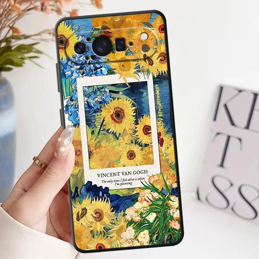 Van Gogh Art Soft Shell Phone Case for Google Pixel 6a 6 7 8 Pro 8a 9a 7a 10 9 Pro XL