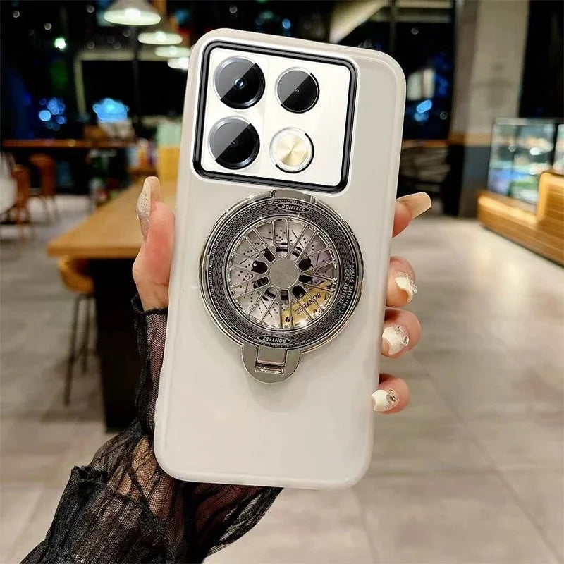 Luxury 3D Gyroscopic Magnetic Stand Case For Moto Edge 70 Fusion+ 60 50 Ultra Pro NEO G67 G77 G17 G86 G56 G66Y/J G06 Power Cover