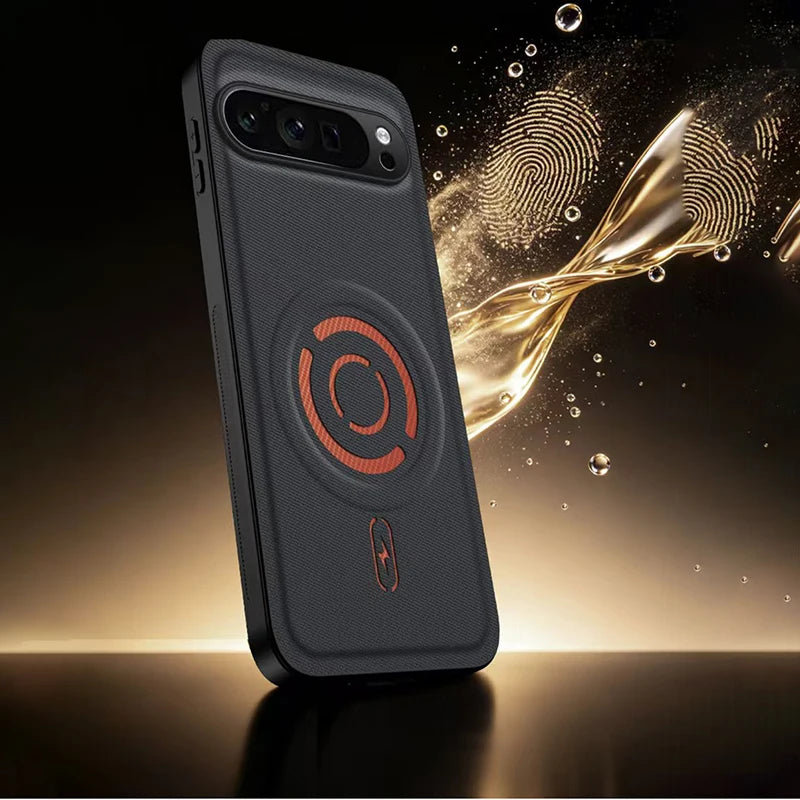 Busines Luxury Technology Fabric Phone Case For Google Pixel 11 Pro XL 6 7 8 9 10 Pro 10A 9A 8A for Magsafe Anti-drop Back Cover