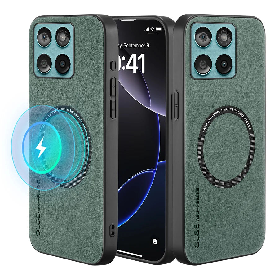 Shockproof Phone Case For Moto Edge 60 Fusion Stylus 60 Pro 60S ﻿Magnetic Retro Soft PU Leather OLGYBPCX