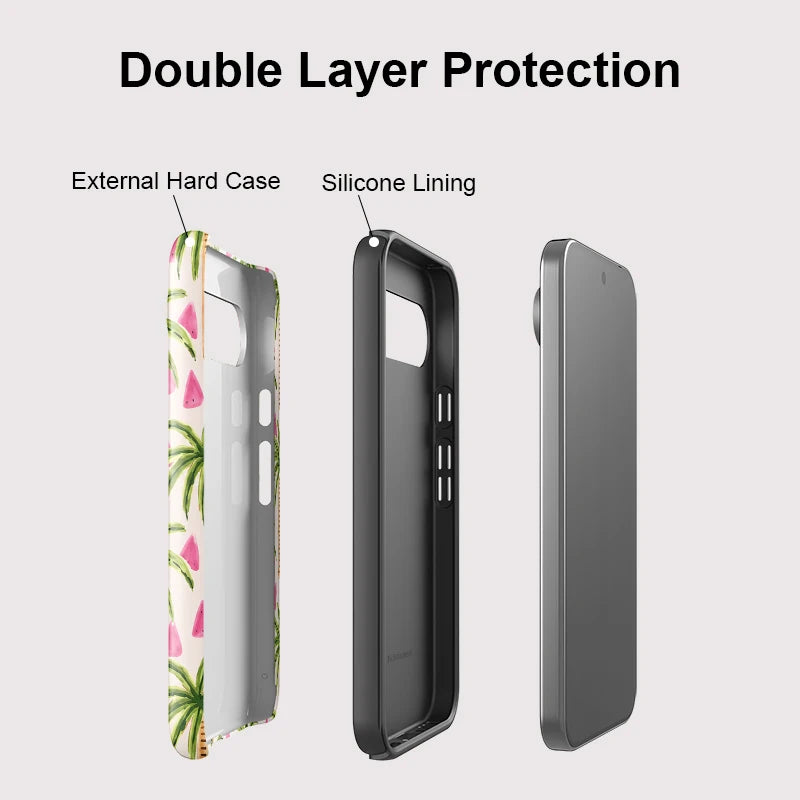 Fcicicase Coconut Tree Print Phone Case For Google Pixel 10A 10 8 9 Pro 10 9 Pro XL 7A 8A Matte Anti-Drop Acrylic Back Cover