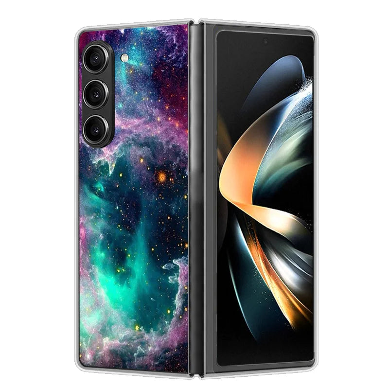 Case For Samsung Galaxy Z Fold 6 Cover Shockproof Hard Plastic PC Cases For Samsung Z Fold6 Fold 6 5G Fundas Cute Painted Bumper