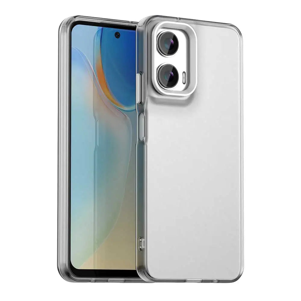 For Motorola Moto G35 5G Case Matte Candy Translucent Case For Moto G35 G 35 MotoG35 Camera Lens Protection Cover