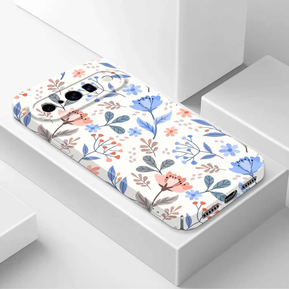 Warm Flowers Phone Case For Google Pixel 10 9 9A 8 8A 7 7A Pro XL 5G Film Hard Cover
