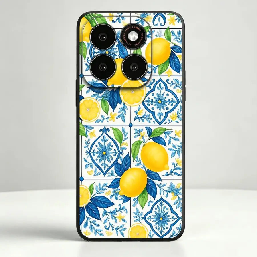 Mediterranean Lemon Pattern Phone Cover Case for Motorola Moto G60 75 S50 G22 86 G71 85 Edge 20 30 40 50 60 70 S30 G32 96 G52 50