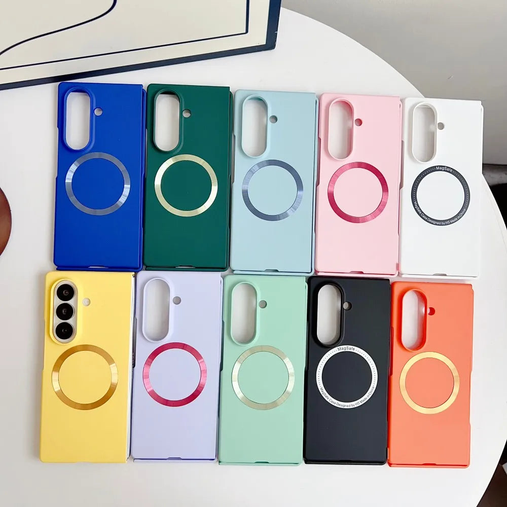 For Samsung Galaxy Z Fold 7 Case Hard PC Magnetic wireless charging Film Protective Back Cover case For Z Fold 7 Phone Shell