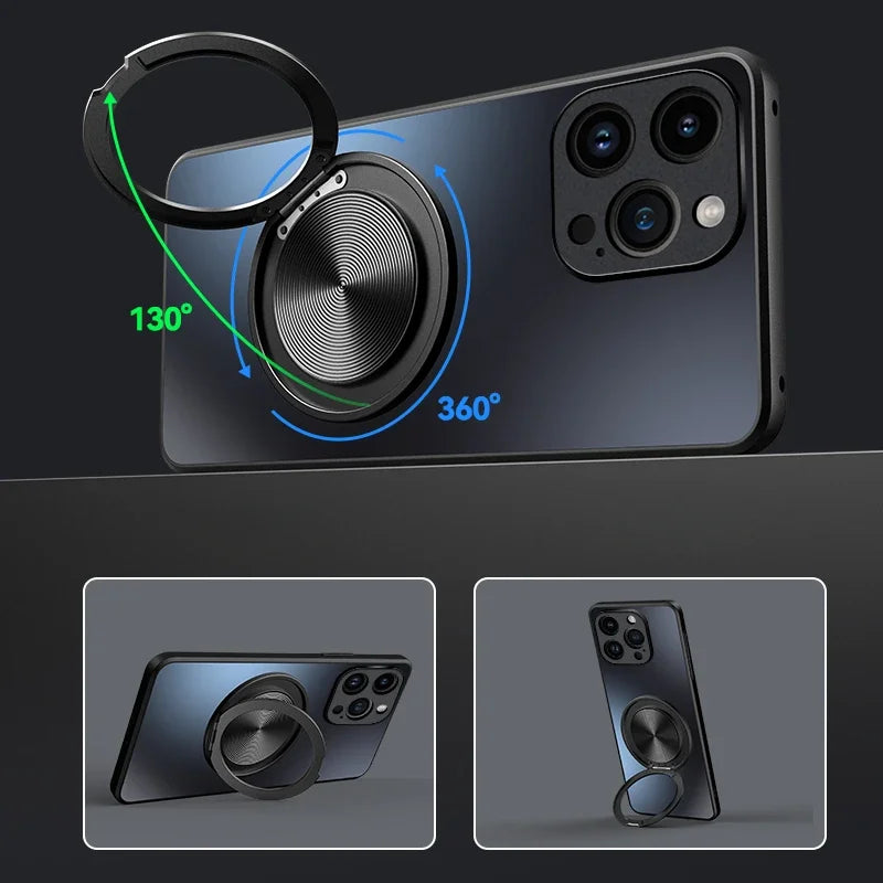 for Google Pixel 9A 9 Pro XL Case Magnetic Matte Shockproof Holder Cover for Google Pixel 8 Pro 8A 7Pro 7A 6Pro Shell Bumper