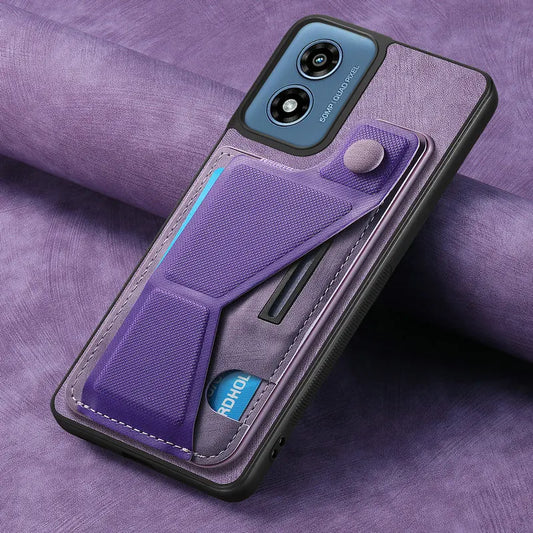 Leather Card Holder Capa for Motorola Moto G85 G55 G45 G35 G05 E15 S50 Neo Edge 60 Fusion Edge50 Pro 50 Neo 5G Bumper Back Case