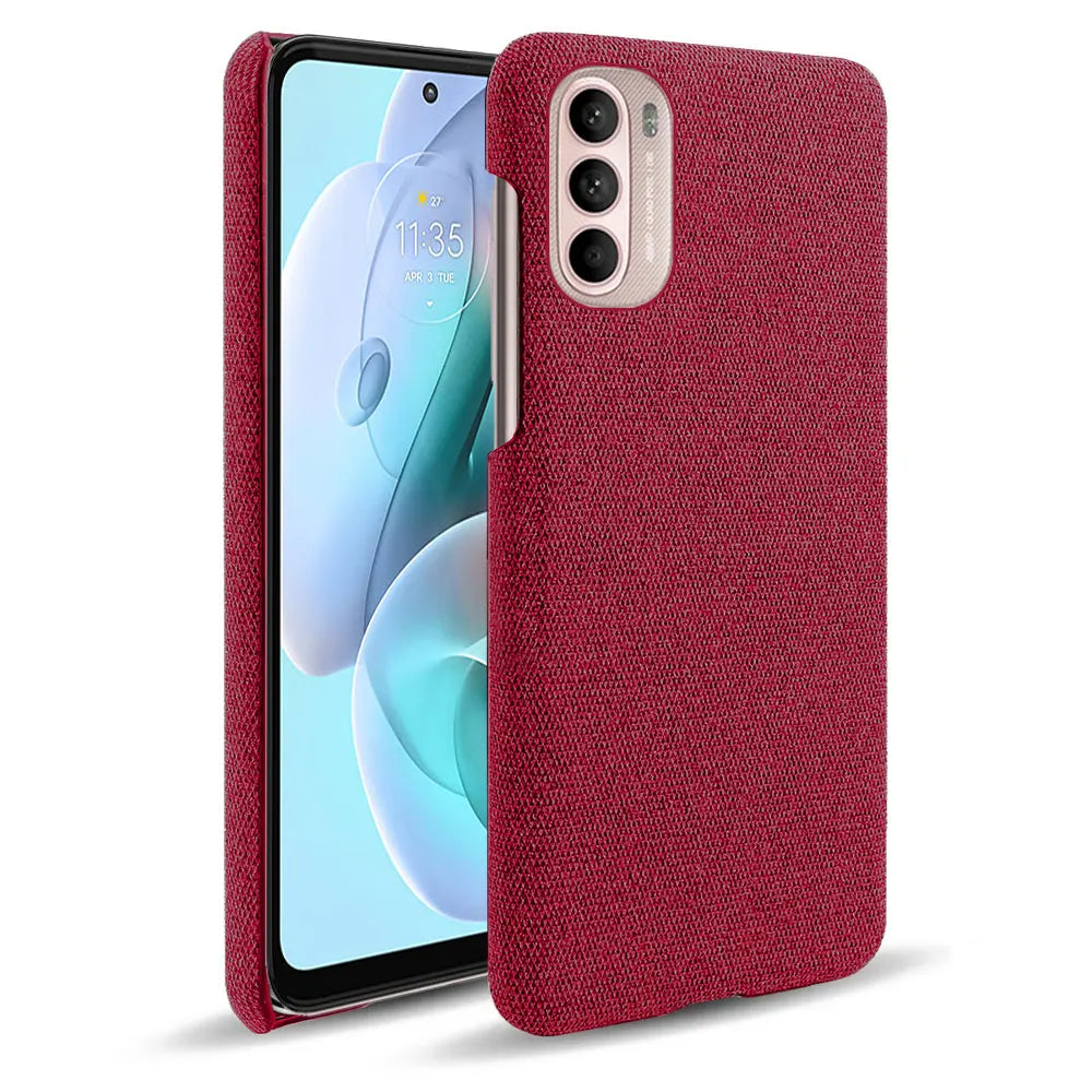 Moto G31 For Motorola Moto G31 G41 G51 G71 5G Luxury Cloth Texture Fitted Case For Motorola Edge S30 X30 S Moto G100 G60 G30 G10