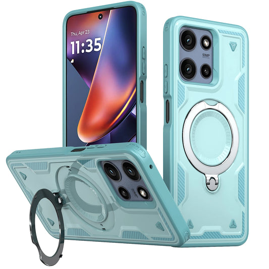 Ring Stand Holder Bracket Magnetic For Magsafe Cases For Motorola G Play Power Stylus Edge 4G 5G 2024 2025 Shockproof Hard Cover