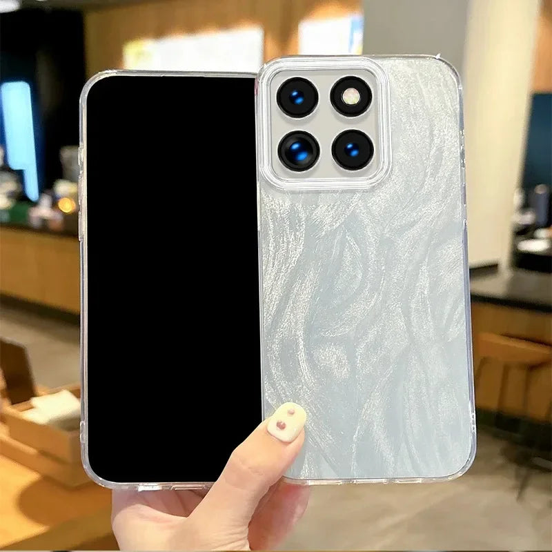 Luxury Laser Silver Gradient Case For Motorola Edge 60 Fusion Phone Case Motorola Edge 60 50 Pro Edge 60S 50 Ultra  Fusion Cover