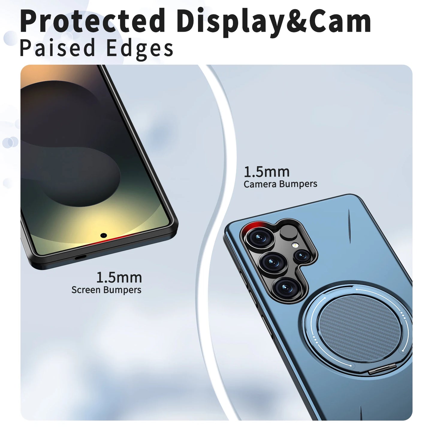 360° Folding Stand Magnetic Magsafe Case For Samsung Galaxy S25 FE S24 S23 S26 Ultra Plus A56 A36 A26 A17 A07 A55 A35 A25 A15