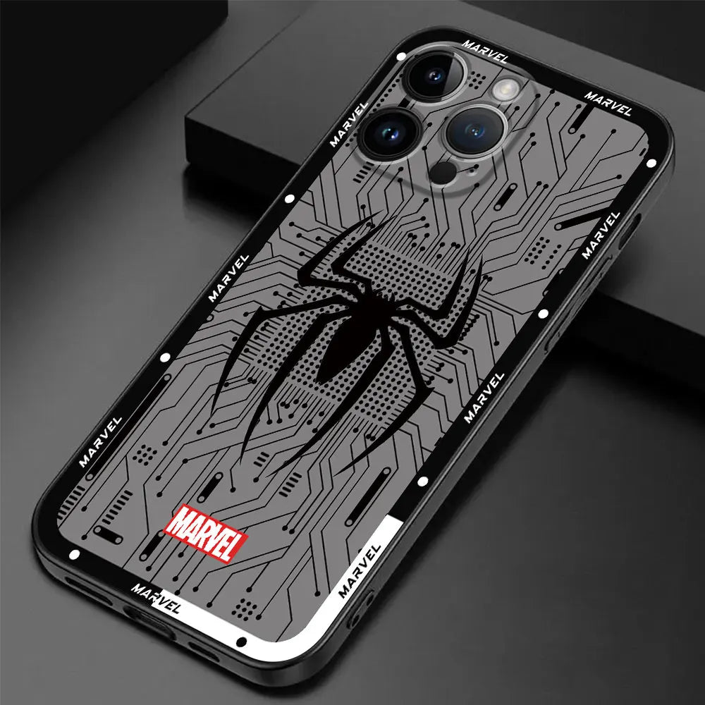 Marvel Spider Man logo Case for Google Pixel 6 Pro 7 Pro 8 Pro 7a 6a Silicone Luxury Cover