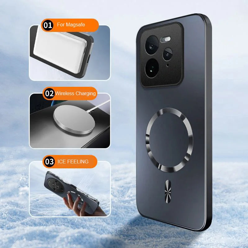 AG Matte Hard Magnetic Case For Magsafe Motorola Moto Edge 40 50 60 60S 70 Neo Fusion Ultra Shockproof Wireless Charging Cover