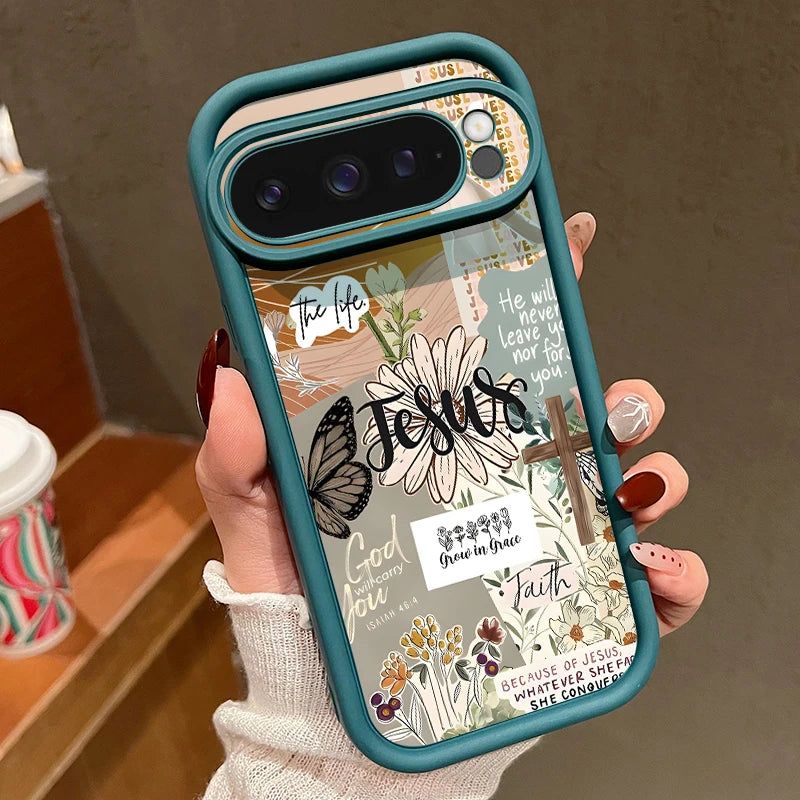 Creative Collage Patterns Case For Google Pixel 8 9 7 Pro Pixel 9 Pro XL Soft TPU Silicone Phone Cover For Google Pixel 7A 8A