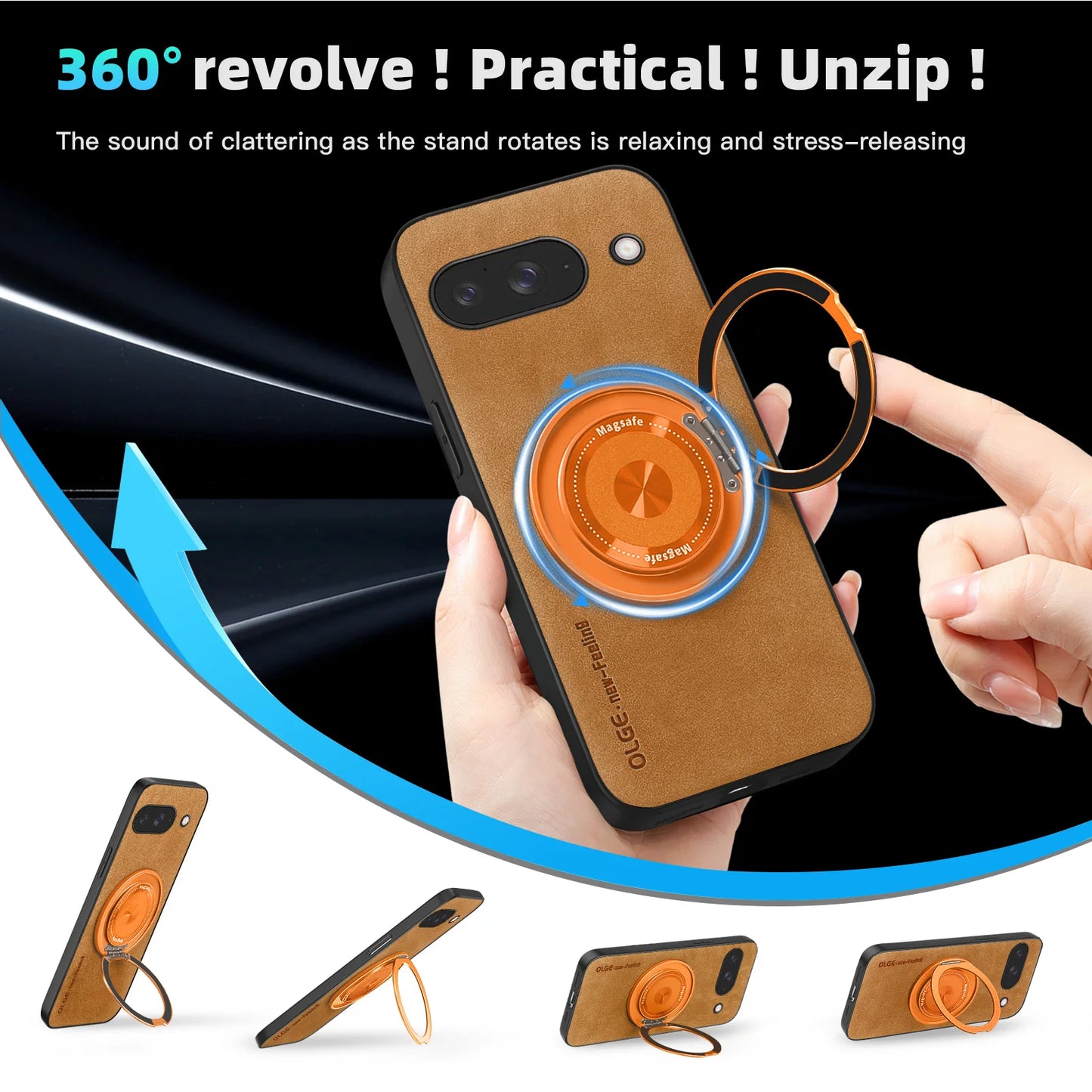 Luxury Classic Leather Magnetic For Magsafe Wireless Charging Cover Phone Case For Google Pixel 10 9 Pro XL 9A 8A 8 7 7A