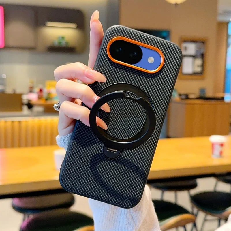 Metal Magnetic Ring Holder Red Lens Ring Raised Protective Lens Case For Google Pixel 10A pixel 10 Pro XL pixel10 Protect Cover