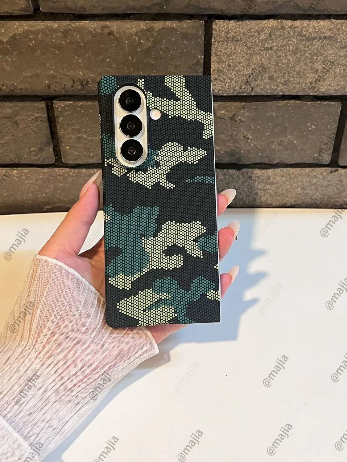 For Samsung Galaxy Z Fold 7 Case Hard PC carbon fiber camouflage Protective Back Cover Case For Z Fold 7 6 5 4 3 Se Phone Shell