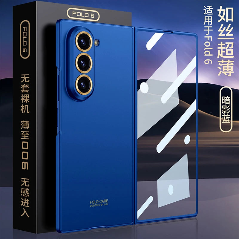 Ultra-thin Anti-scratch Plastic Case For Samsung Galaxy Z Fold 7 6 Screen Glass Restored Thickness Cover For Galaxy Z Fold7 Case