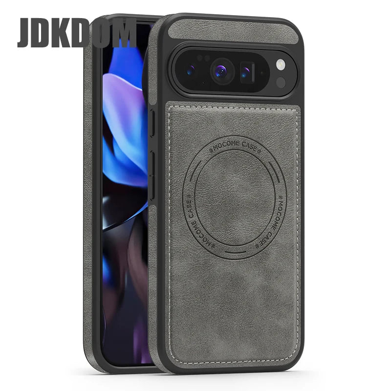 JDKDOM Dermatoglyph Magnetic Shockproof Phone Case For Google Pixel 10 9 Pro XL Cover For Google Pixel 9A 8 Pro
