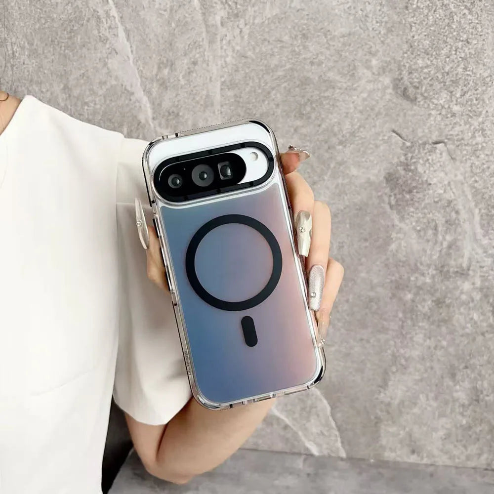 Colorful Chameleon Case For Google Pixel 10 9 Pro XL 5G Super Magnetic  Matte Translucent PC Cover