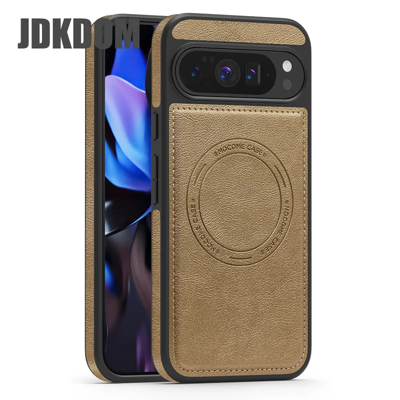 JDKDOM Dermatoglyph Magnetic Shockproof Phone Case For Google Pixel 10 9 Pro XL Cover For Google Pixel 9A 8 Pro