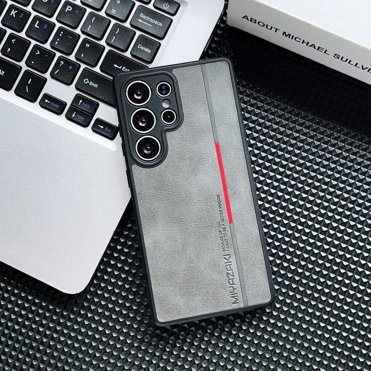 Luxury Business Matte Leather Phone Case For Samsung Galaxy S26 S25 S24 S23 S22 Ultra Camera Protection Shockproof Hard PC Cover