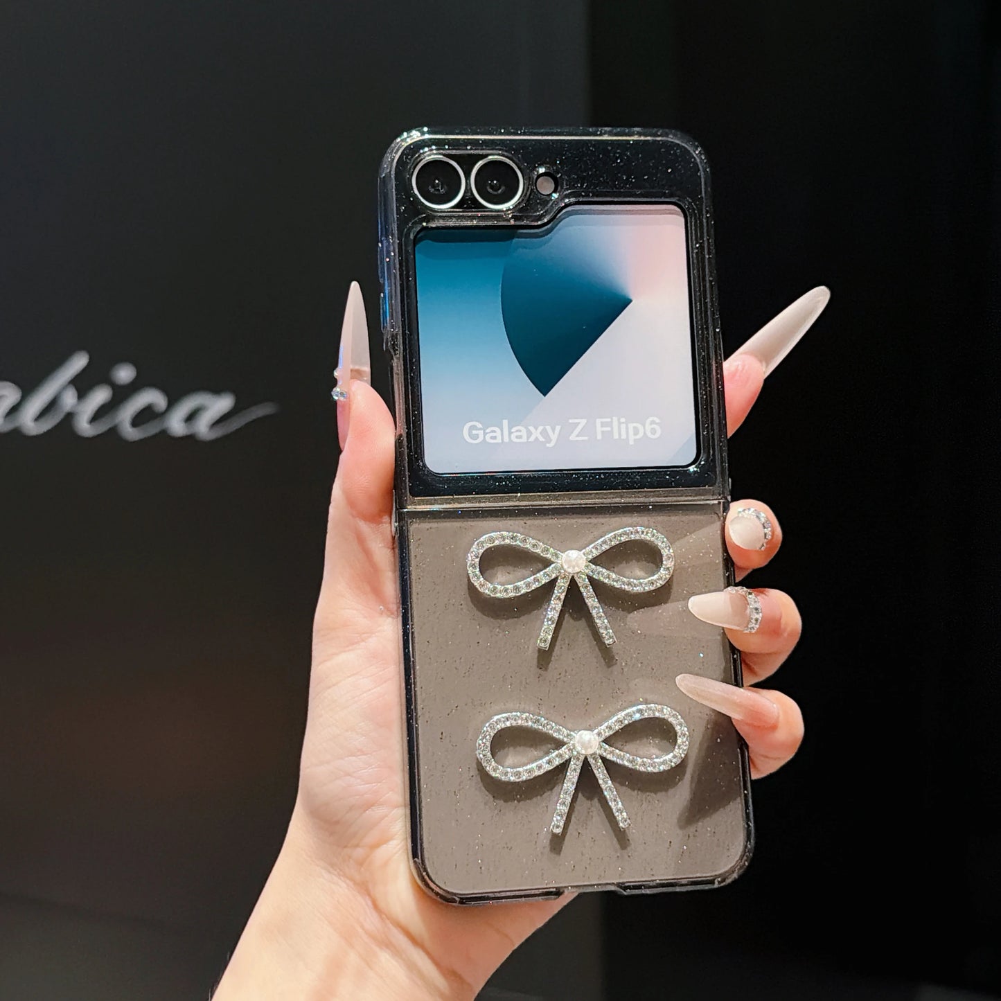 for Motorola Razr 70 60 50 Ultra 40 60Ultra 70Ultra Korean 3D Glitter Rhinestone Bowknot Fold Case Shockproof Soft Cover